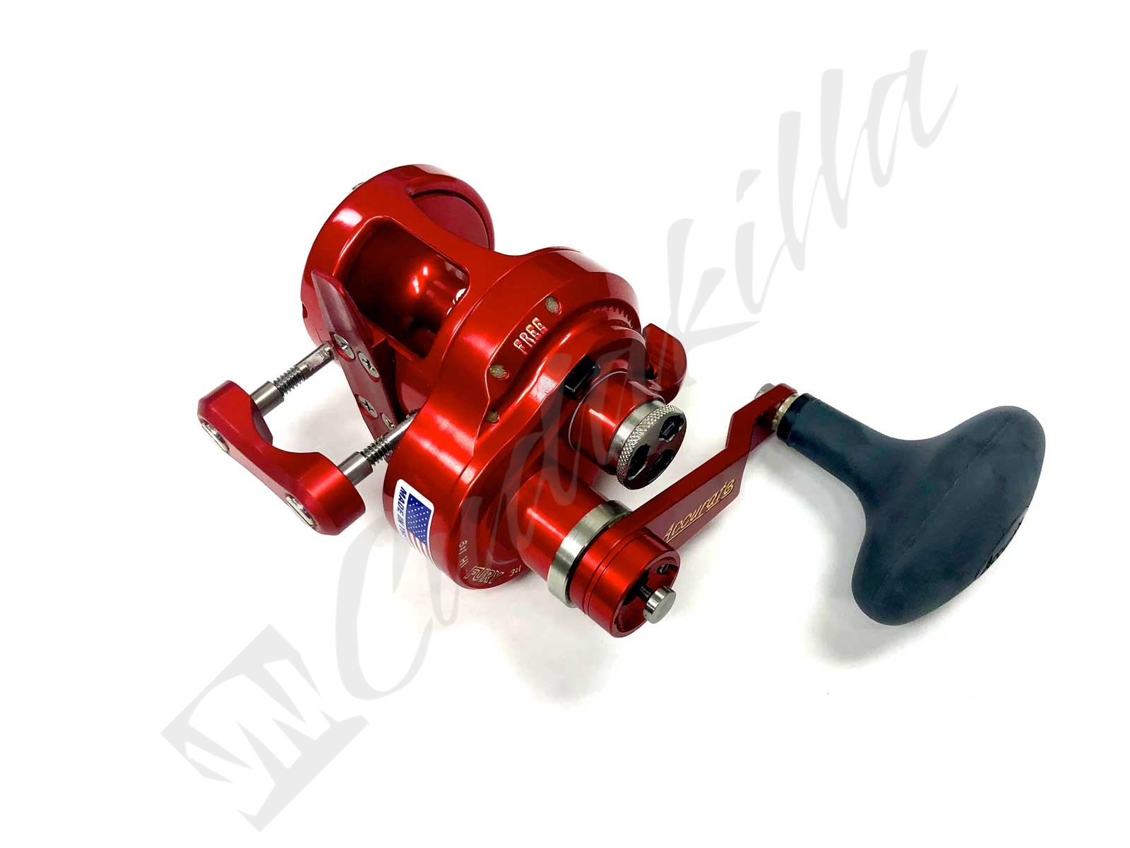 Accurate Boss Fury Conventional Reel - Red