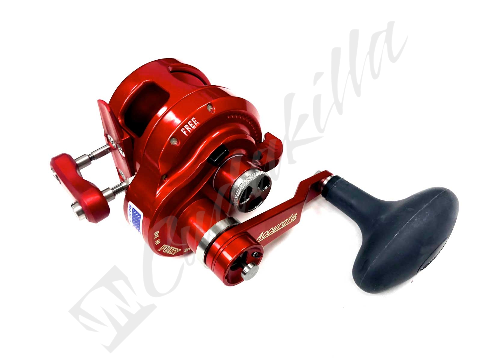 Accurate Boss Fury Conventional Reel - Red