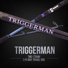 Jabbers Triggerman 5pc Bay Travel Rod TMS735M (Spin)