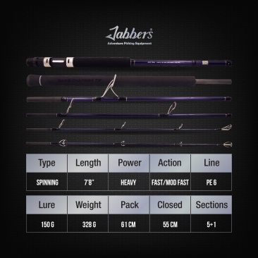Jabbers Game Changer Travel Spinning Rods